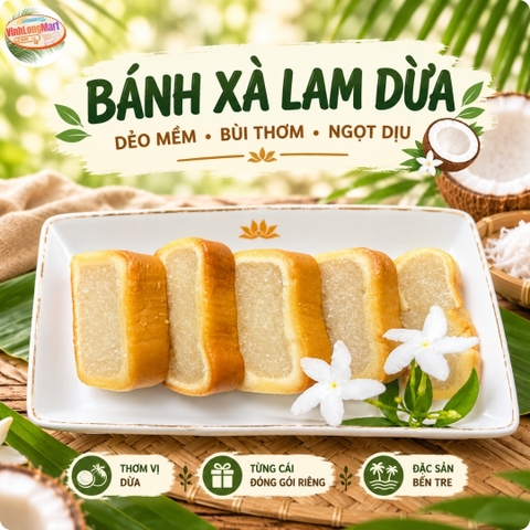 Bánh xà làm dừa