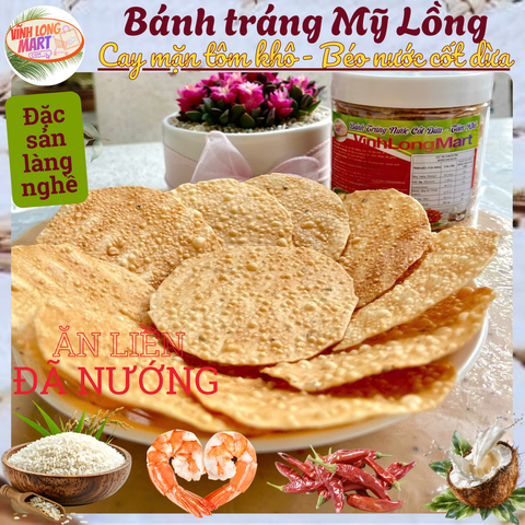 Bánh tráng Mỹ Lồng - Tôm khô (Cay)
