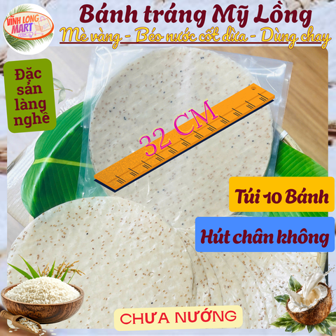 Bánh tráng Mỹ Lồng - Mè vàng (Béo, chay)