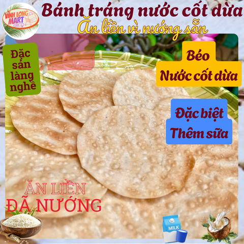 Bánh tráng Mỹ Lồng nướng sẵn ăn liền