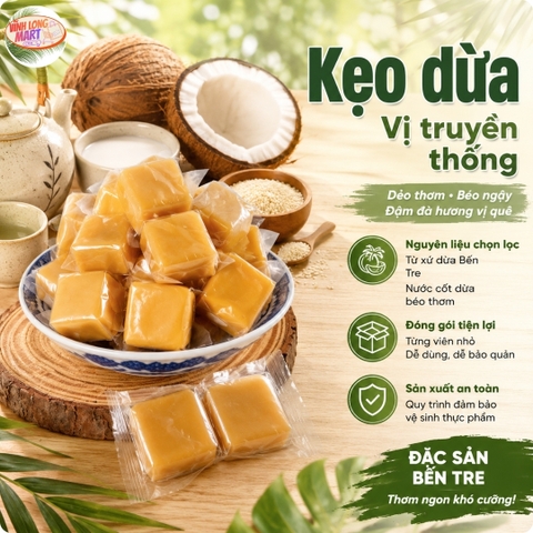 Kẹo dừa Bến Tre vị truyền thống
