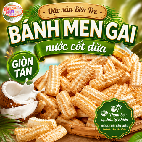 Bánh men gai nước cốt dừa