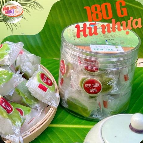 Kẹo Dừa Non Lá Dứa Bến Tre – Dẻo Thơm, Béo Ngậy, Ít Ngọt