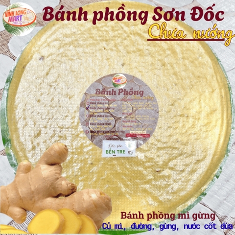 Bánh phồng Sơn Đốc - CHƯA NƯỚNG - Túi hút chân không 10 bánh đk 22cm