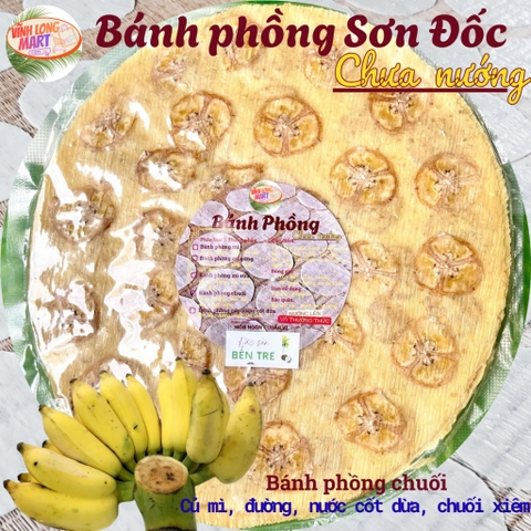 Bánh phồng Sơn Đốc - CHƯA NƯỚNG - Túi hút chân không 10 bánh đk 22cm