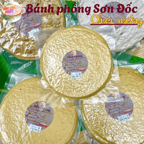 Bánh phồng Sơn Đốc - CHƯA NƯỚNG - Túi hút chân không 10 bánh đk 22cm
