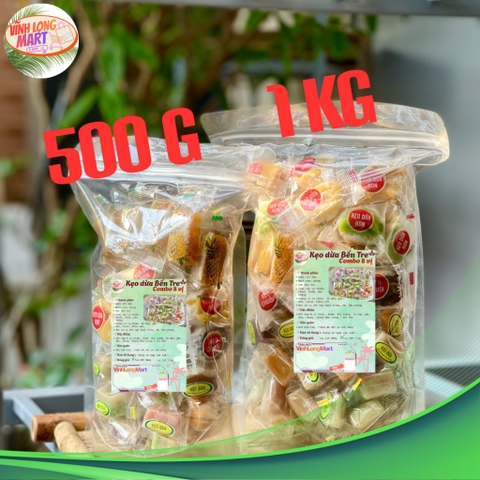 Kẹo Dừa Bến Tre Combo 8 Vị – Dẻo Thơm, Béo Ngọt Tự Nhiên
