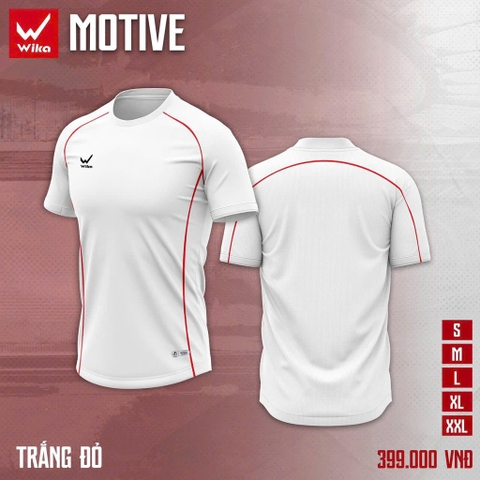 ÁO WIKA MOTIVE MÀU TRẮNG ĐỎ