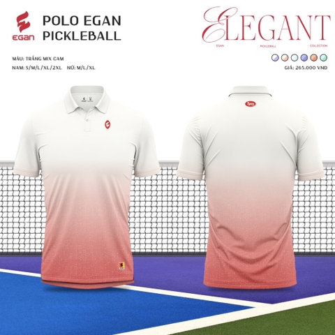 ÁO POLO EGAN ELEGANT NAM - TRẮNG CAM