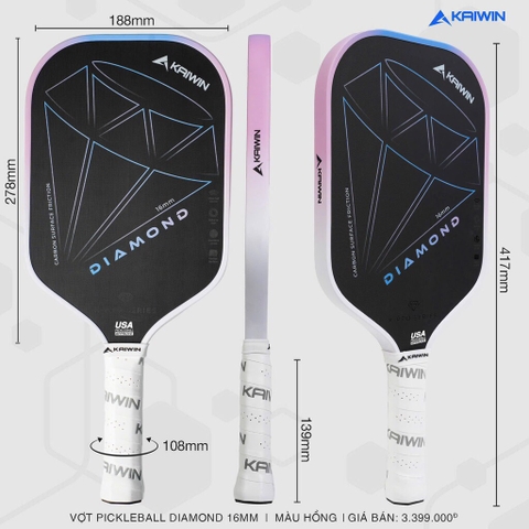 Vợt Pickleball Kaiwin Diamond