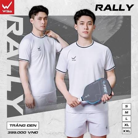 ÁO WIKA RALLY MÀU TRẮNG ĐEN