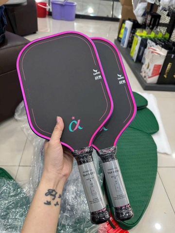 Vợt Pickleball Kamito Alpha-X (16mm) Xanh Ngọc - Hồng