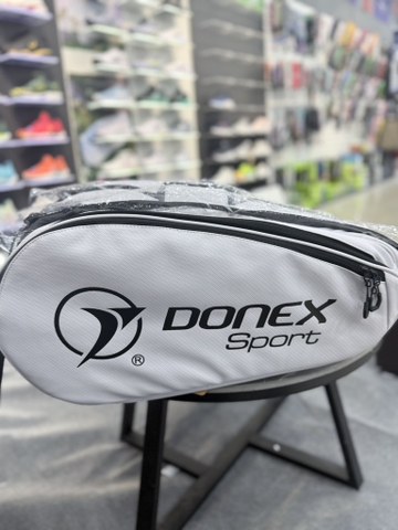 BALO VỢT THỂ THAO 3 NGĂN THÁO RỜI DONEX GEAR BB-1606 TRẮNG PHỐI ĐEN