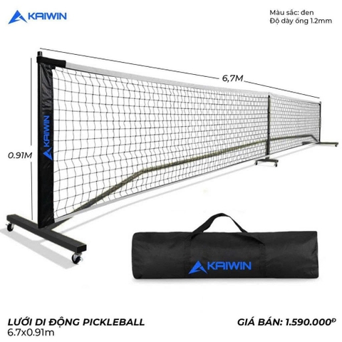 BỘ LƯỚI PICKLEBALL DI ĐỘNG CÓ BÁNH XE