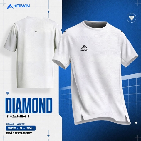 ÁO T-SHIRT KAIWIN DIAMOND 2 - NAM - TRẮNG