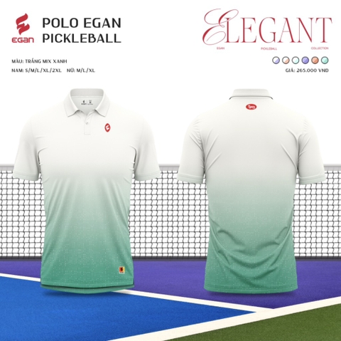 ÁO POLO EGAN ELEGANT NAM - TRẮNG XANH