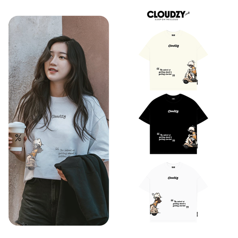 Áo thun boxy nam nữ oversize basic tay lỡ phông unisex form boxy rộng cổ tròn cotton CLOUDZY COUPLE