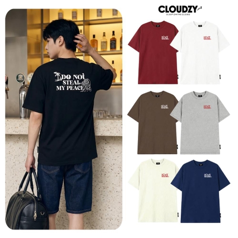 [NEW] Áo thun oversize CLOUDZY in chữ vải cotton 100% 250gsm form rộng nam nữ áo phông local brand streetwear STEAL