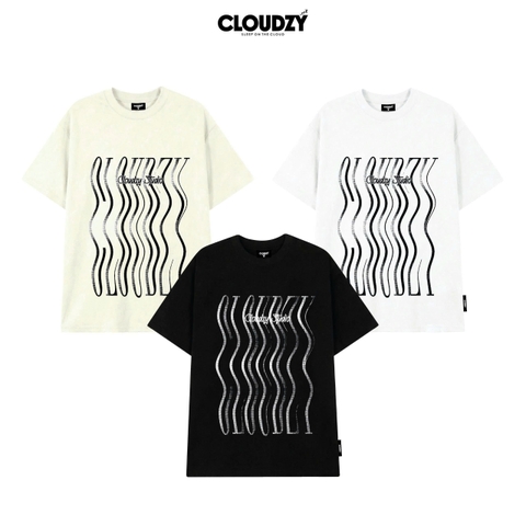 Áo thun nam nữ unisex tay lỡ phông oversize localbrand CLOUDZY rộng phong cách Hàn Quốc AT WAVE