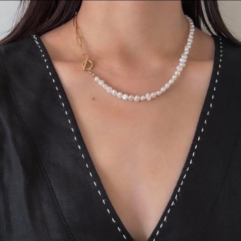 Dây chuyền keshi 1 nửa