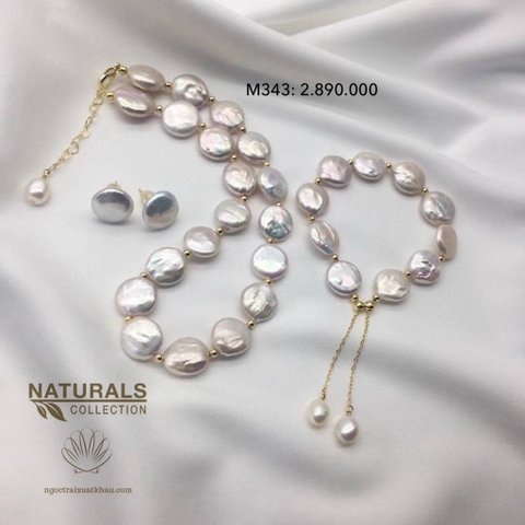 M343 - COMBO (Dây chuyền, hoa tai và lắc tay)