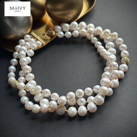 MV2006- DÂY CHUYỀN 3 SỢI MIX CHARM