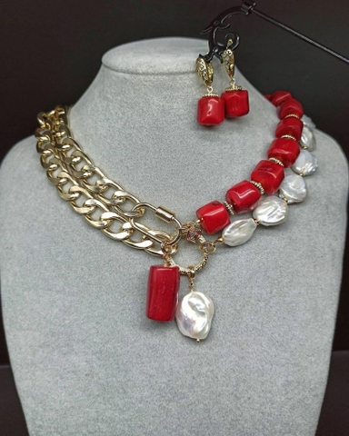 Dây chuyền san hô đỏ