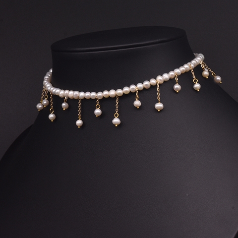 233 -* dây chuyền chocker hạt rủ