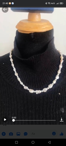 dây chuyền Baroque sz nhỏ 7-8li mix viên 3li