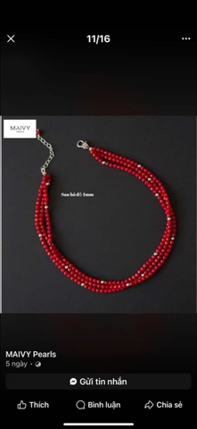 MV317- DÂY CHUYỀN SAN HÔ 4MM 3 SỢI