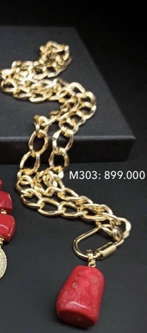 213-Dây chuyền san hô đỏ