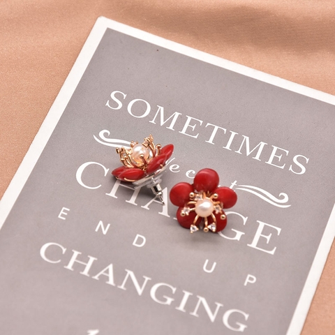 MV315- San hô đỏ  hoa Elodie