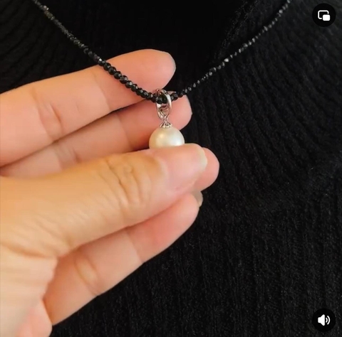 dây chuyền 1 hạt trai ngọt mẫu nhật