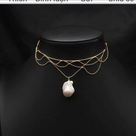 dây chuyền kiểu dáng nhấn 1 viên BRQ