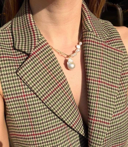 Dây chuyền Baroque mix keshi