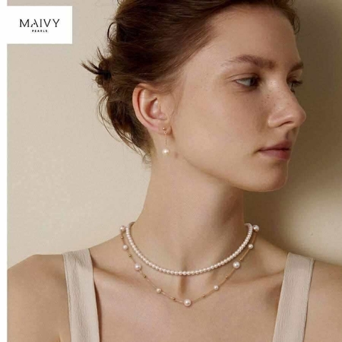 dây chuyền hạt rời trai mặn