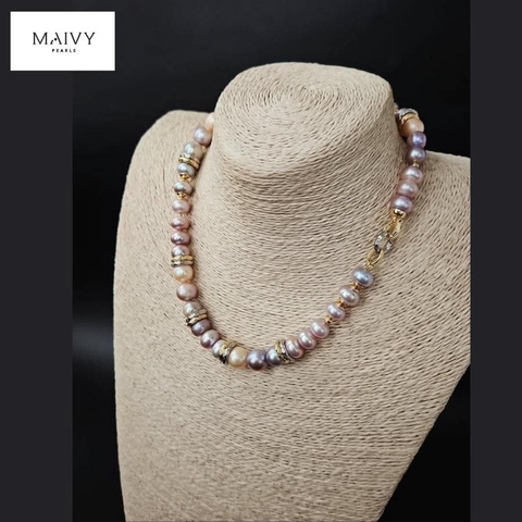 MV8041 - Dây chuyền trai hồng 7-8li