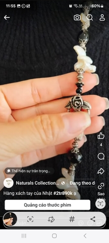 set dây chuyền +bông tai Nhật