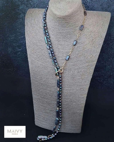 Dây chuyền lông công sợi dài