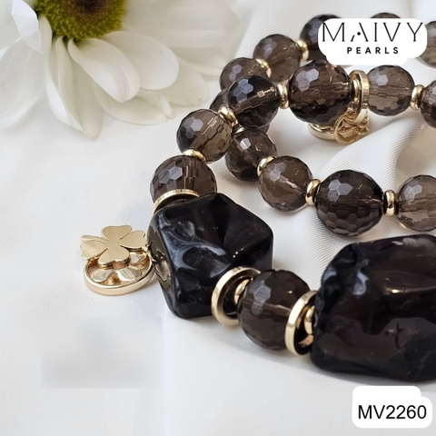 MV2260- Lắc Tay Thạch Anh Khói - Xua Tan Mệt Mỏi, Mang Lại Bình Yên