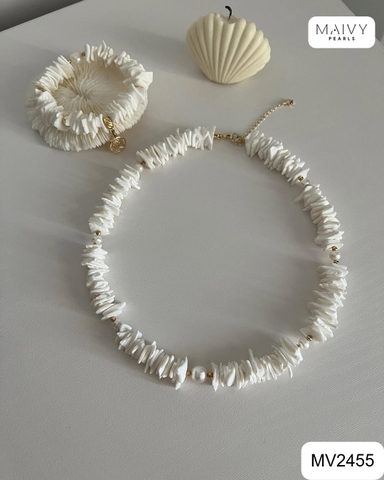 MV2545- Vẻ Đẹp Phóng Khoáng & Đẳng Cấp: Bộ Trang Sức Ngọc Trai Thiết Kế Maivy Pearls MV2455