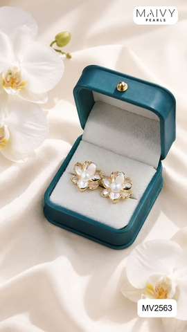 MV2563-✨ Sắc đỏ kiêu kỳ, điểm tô nét sang trọng và quý phái - Maivy Pearls ✨