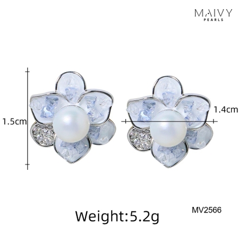 MV2566-✨ Bản hòa tấu ngọt ngào của ngọc trai và đóa hồng kiêu sa - Maivy Pearls ✨