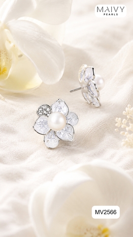 MV2566-✨ Bản hòa tấu ngọt ngào của ngọc trai và đóa hồng kiêu sa - Maivy Pearls ✨