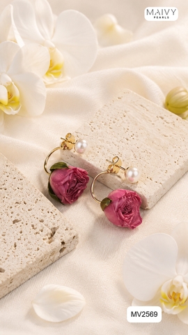 MV2569-✨ Bản hòa tấu ngọt ngào của ngọc trai và đóa hồng kiêu sa - Maivy Pearls ✨