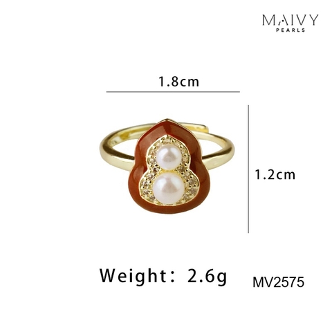 MV2575 -✨ Combo sắc đỏ kiêu kỳ - Tuyệt tác tôn vinh thần thái phái đẹp - Maivy Pearls ✨