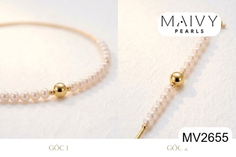 MV2655-Kiềng cổ ngọc trai  – Tối giản, thanh lịch và dễ phối đồ