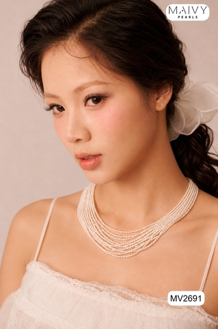 MV2691 -✨ HIẾM CÓ – CHUỖI NGỌC TRAI HẠT NHỎ ĐA TẦNG ✨