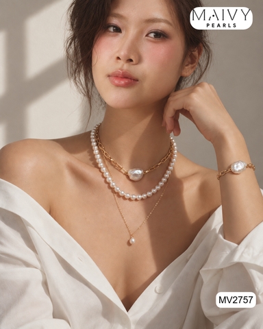 MV2757 -TREND ĐEO LAYER NGỌC TRAI – CÁC CHỊ CÓ CHƯA Ạ?