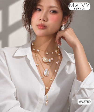 MV2759 -TREND MỚI: ĐEO LAYER NGỌC TRAI – CÁC CHỊ CÓ CHƯA Ạ?